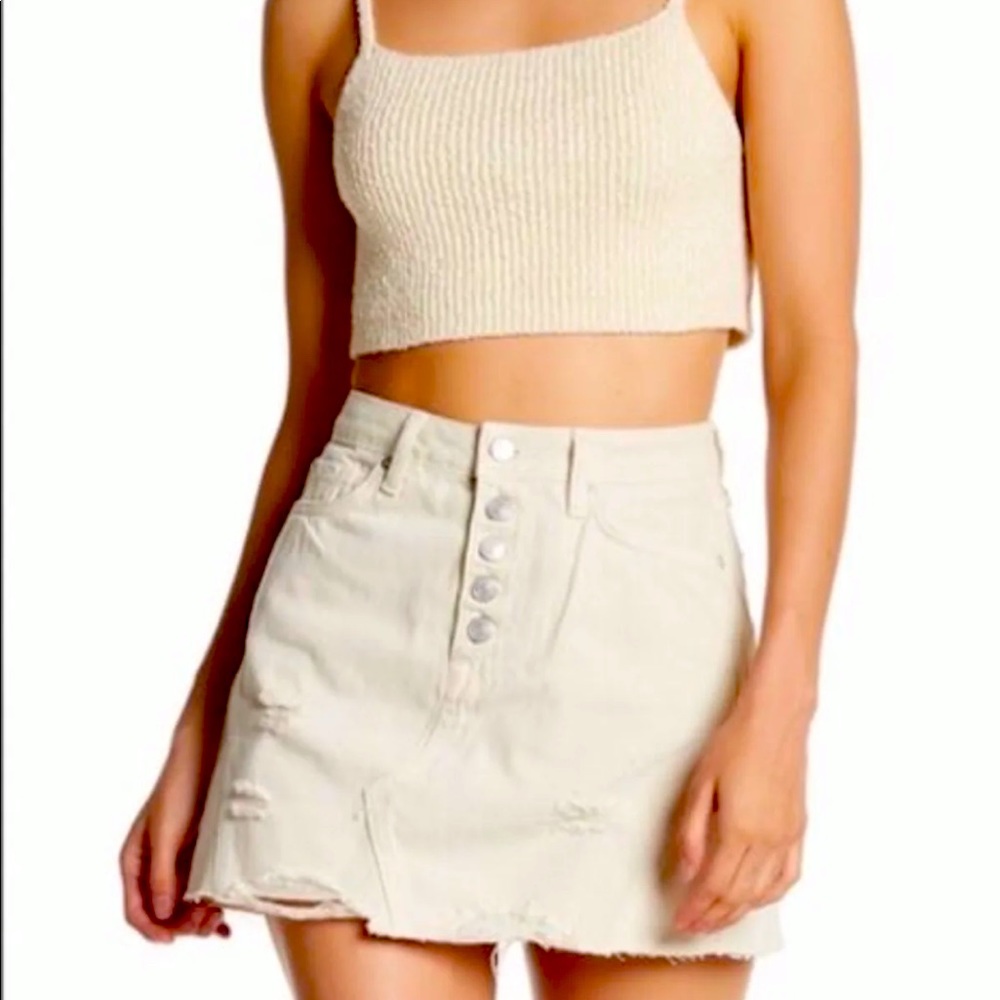Free People Denim Mini Skirt Size 29
